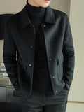 Modell A - Schwarz 100% Wolle
