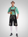 Grünes Oberteil + Schwarze Hose + Brauner Hut