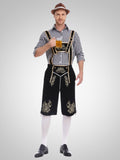 Schwarzes Oberteil + Schwarze Hose + Brauner Hut