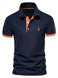 Marineblau und Orange