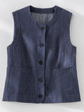 Blaues Gilet