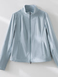 Blaue Jacke