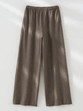 Kaffeebraune Weite Hose