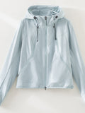 Blaue Jacke
