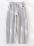Mittelgraue Leinenhose