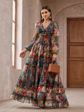 Mehrfarbig Floral