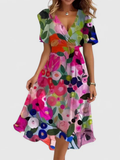 Mehrfarbig Floral