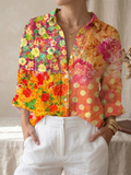 Orange Rosa Druck