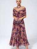 Lila Blumenmuster mit Pink
