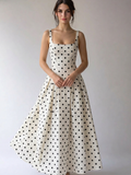 White with black dots